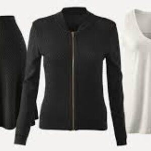 Cabi Black Bomber Sweater